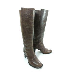 J. Crew Italy 96602 Brown High Heels Knee High 8.5